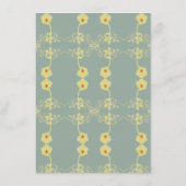 RSVPデイジーとグレーエンクロージャ エンクロージャーカード (裏面)