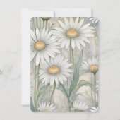 RSVPデイジー結婚の返信 招待状 (裏面)