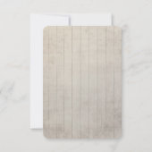 Rsvpデザッ素朴トサボサボサボフラワーウッドウォーター色 出欠カード (裏面)