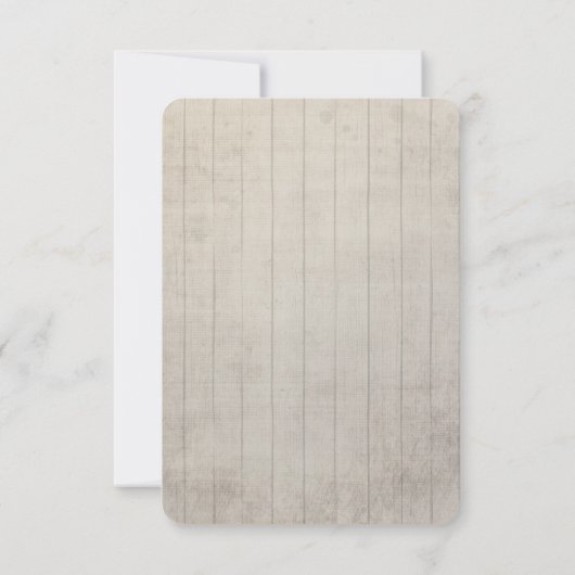 Rsvpデザッ素朴トサボサボサボフラワーウッドウォーター色 出欠カード (裏面)