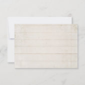 RSVPデザートカボスサキュリーモダンタイポグラフィ 出欠カード (裏面)