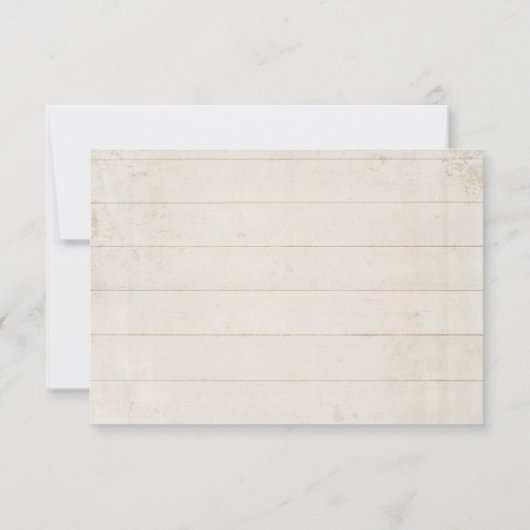 RSVPデザートカボスサキュリーモダンタイポグラフィ 出欠カード (裏面)