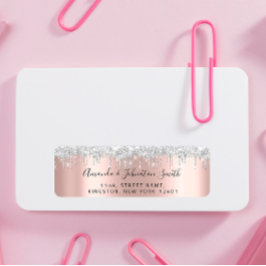 RSVPニューズ結婚アドレスシルバーグレードリップスバラ ラベル