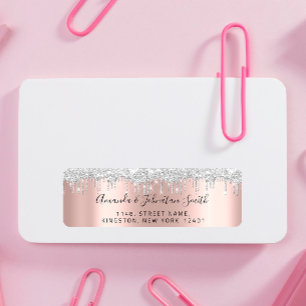 RSVPニューズ結婚アドレスシルバーグレードリップスバラ ラベル
