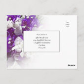 RSVPハガキの結婚式の招待への応答 ポストカード (裏面)