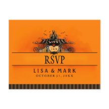 RSVPハロウィンオレンジ&ブラックラブメニューの選択