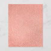 RSVPバジェットネイビーブルーバラ金ゴールド結婚ズカード (裏面)