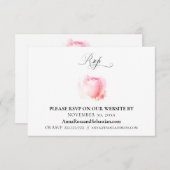 *~* RSVPバラの結婚フローラWebサイトのエンクロージャ エンクロージャーカード (正面/裏面)