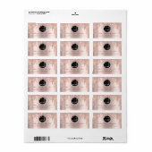 RSVPバラスパークリーグリッターメイクアップカスタムロゴ ラベル (フルシート)