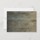 RSVPバラピンクアジランジェアレースダークウッドフローラ 出欠カード (裏面)