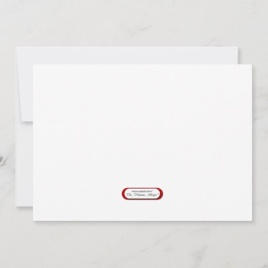 RSVPバレンタインデー招待状 招待状 (裏面)