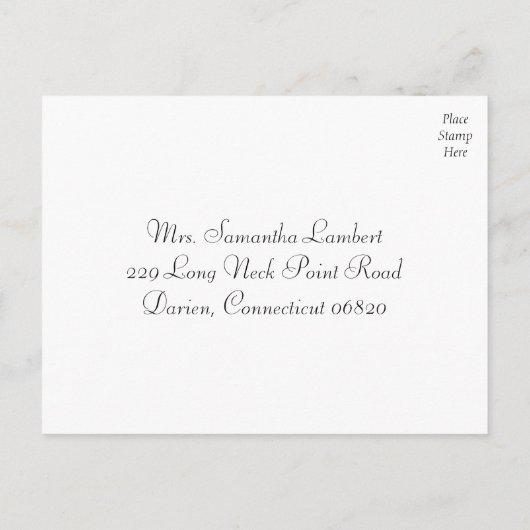 RSVPピンク&ホワイトハートの愛の手 – メニュー (裏面)