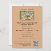 *~ RSVPピーコックヴィンテージビクトリアンQR AR24結婚s 招待状 (裏面)