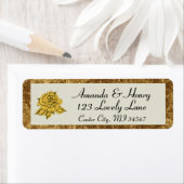 RSVPフォーマルエレガント差出人住所 ラベル (インサイチュ)