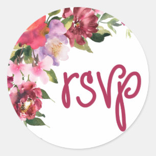RSVPフローラシール ラウンドシール