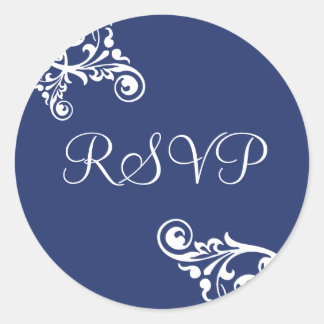 RSVPフローリッシュエンベロープシール ラウンドシール