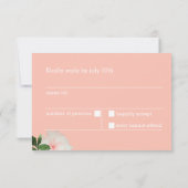 RSVPブライダルシャワーカード 出欠カード (裏面)