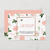 RSVPブライダルシャワーカード 出欠カード (正面/裏面)