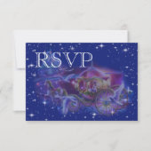 RSVPプリンセスファンタジー結婚式招待状 出欠カード (正面)