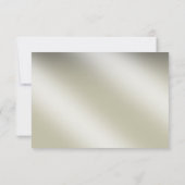 RSVPベガスのカジノの破片|の赤い銀製の黒 出欠カード (裏面)