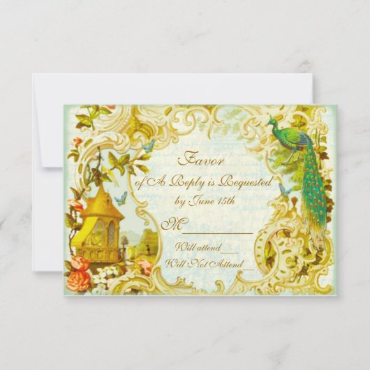 RSVPベルサイユピーコックガーデン 出欠カード (正面)