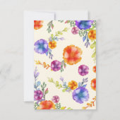 RSVPボー航海のトいかりフローラブルー応答 出欠カード (裏面)