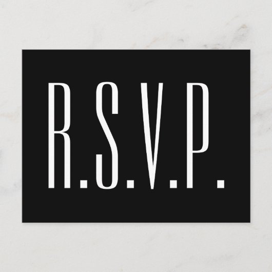 RSVPポストカードの消去 ポストカード (正面)