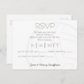 RSVPポストカード(バレーボール付き) ポストカード (正面/裏面)