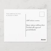 RSVPポストカード(バレーボール付き) ポストカード (裏面)