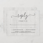 RSVPポストカード | ロマン素朴チック インビテーションポストカード (正面/裏面)