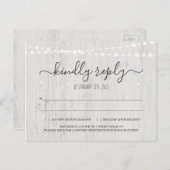 RSVPポストカード | 素朴冬 インビテーションポストカード (正面/裏面)