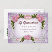 RSVPポストカードQiuneanera インビテーションポストカード (正面/裏面)