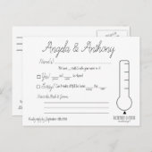 RSVPポストカ結婚ード インビテーションポストカード (正面/裏面)