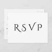 RSVPポスミニマルトカエレガントード インビテーションポストカード (正面/裏面)