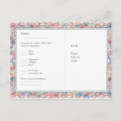 RSVPマクシマリストヴィンテージフローラメニューShabby Country ポストカード (裏面)