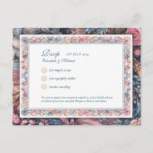 RSVPマクシマリストヴィンテージフローラメニューShabby Country ポストカード (正面)