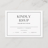 RSVPミニマルエンクモダンロージャカード エンクロージャーカード (正面)