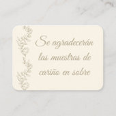 RSVPムエストラスペインの・デ・カリニョ・アン・ソブルシャンパーニュ エンクロージャーカード (正面)