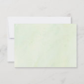 RSVPモダンシンプル水カラーデザートサボテンフローラ 出欠カード (裏面)