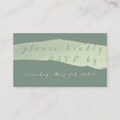 RSVPモダンティール(緑がかった色)エンクロージャカード エンクロージャーカード (正面)