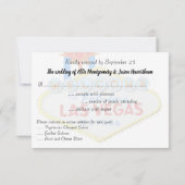 RSVPラスベガスウェディングレセプション 出欠カード (裏面)