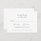 RSVPリターンカード 招待状 (正面/裏面)