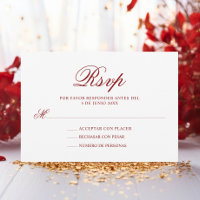 RSVPレッドピンクキンセスペインのーニェラカンス