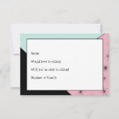 RSVPヴィンテージの粋な秘書カード 出欠カード (裏面)