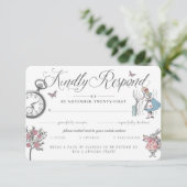 RSVPヴィンテージアリスinワンダーランド&おむつラッフル エンクロージャーカード (スタンド正面)