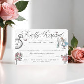 RSVPヴィンテージアリスinワンダーランド&おむつラッフル エンクロージャーカード