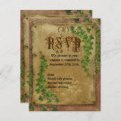 RSVP中世結婚式招待状 出欠カード (正面/裏面)