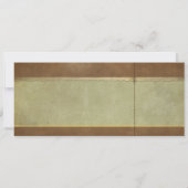 RSVP付きのラスティック ヴィンテージ ウェディングチケット 招待状 (裏面)