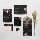 RSVP付きフローレンスフォト結婚式招待状 オールインワン招待状