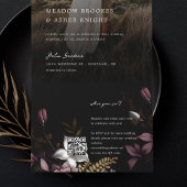 RSVP付きフローレンスフォト結婚式招待状 オールインワン招待状